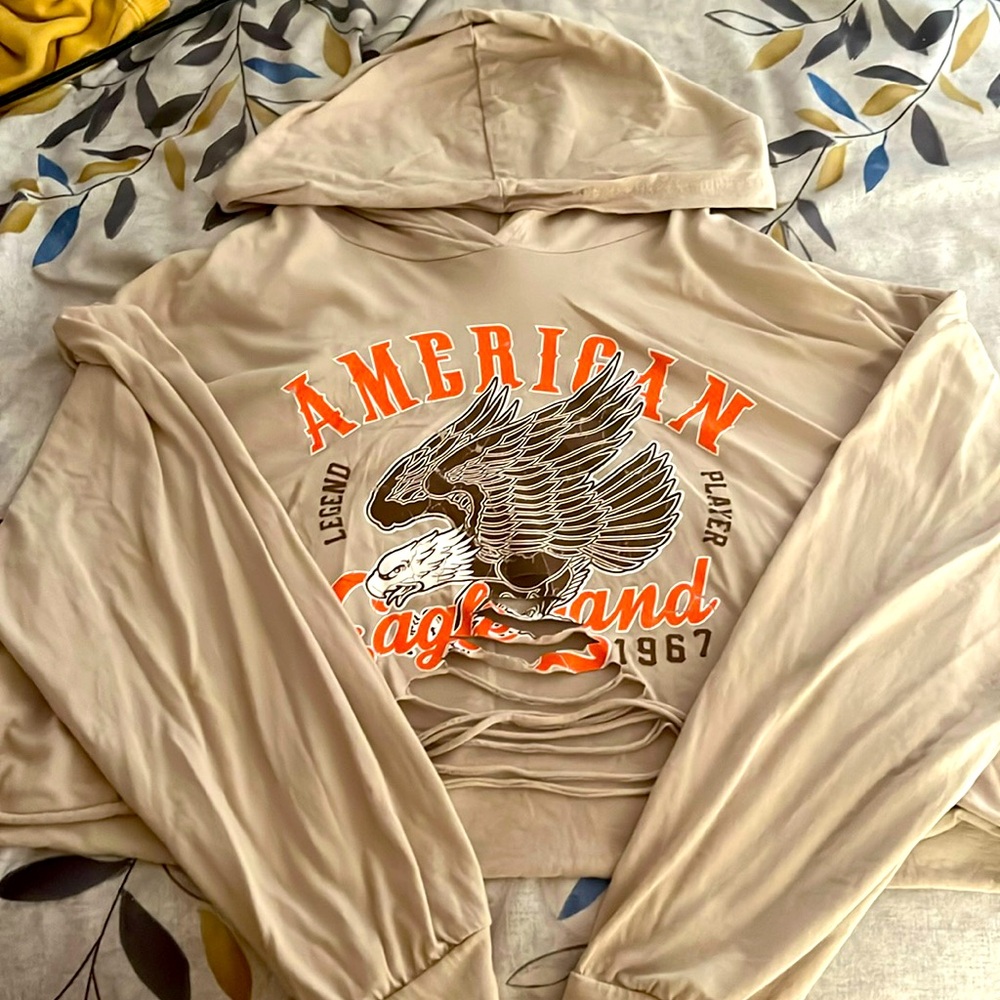 Cropped Medium Graphic Hoodie